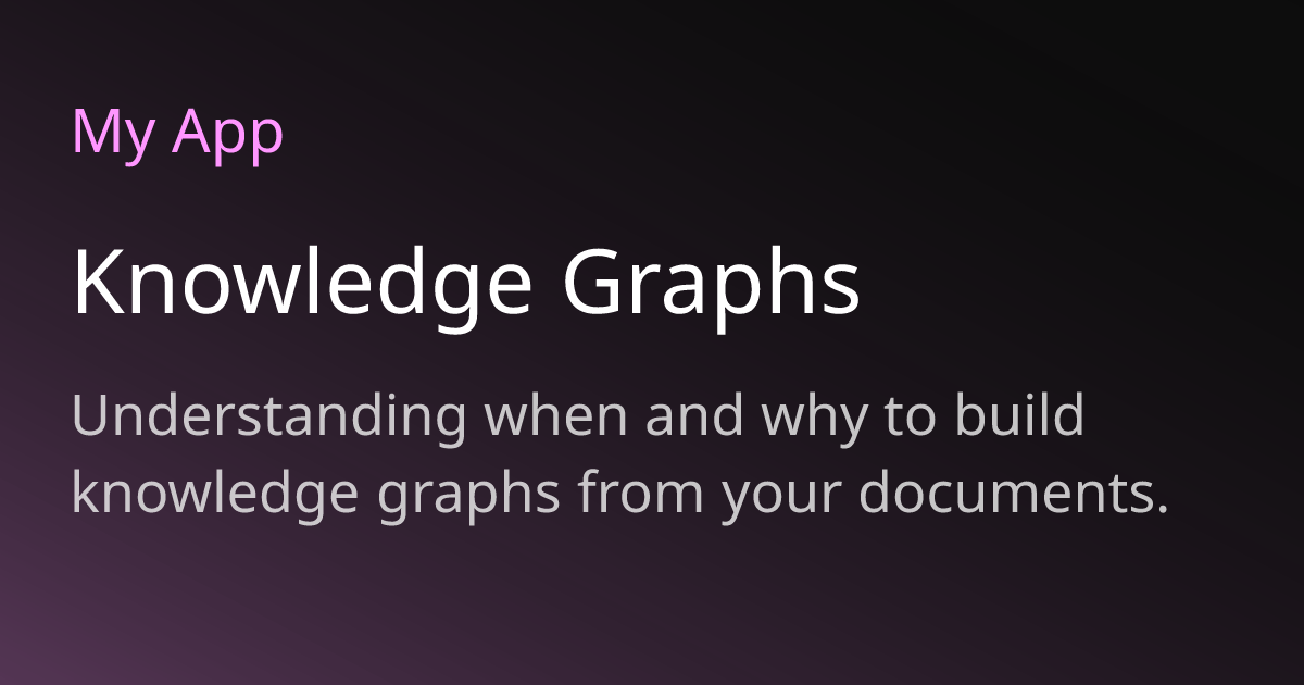 Knowledge Graphs | Moongraph Docs