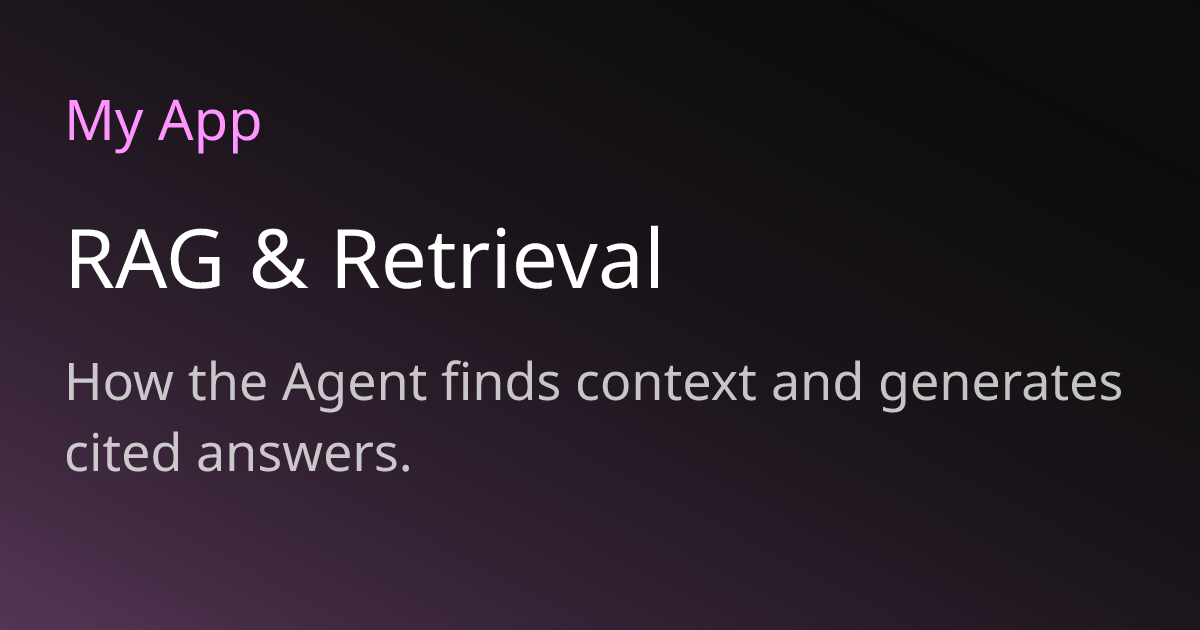 RAG & Retrieval | Moongraph Docs
