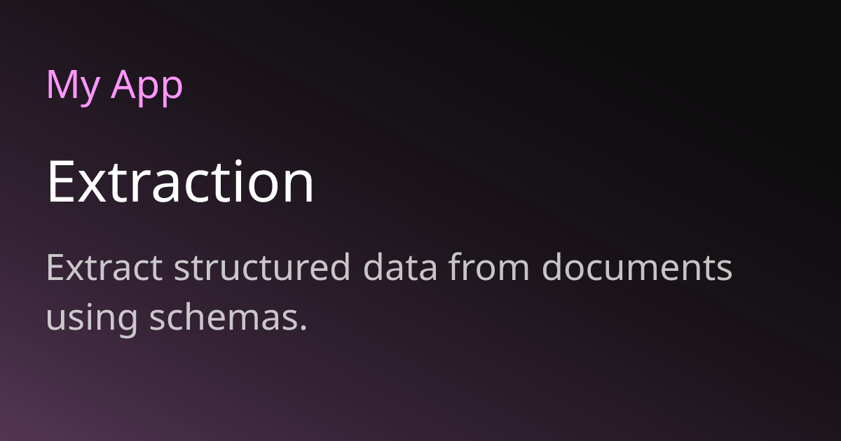 Extraction | Moongraph Docs