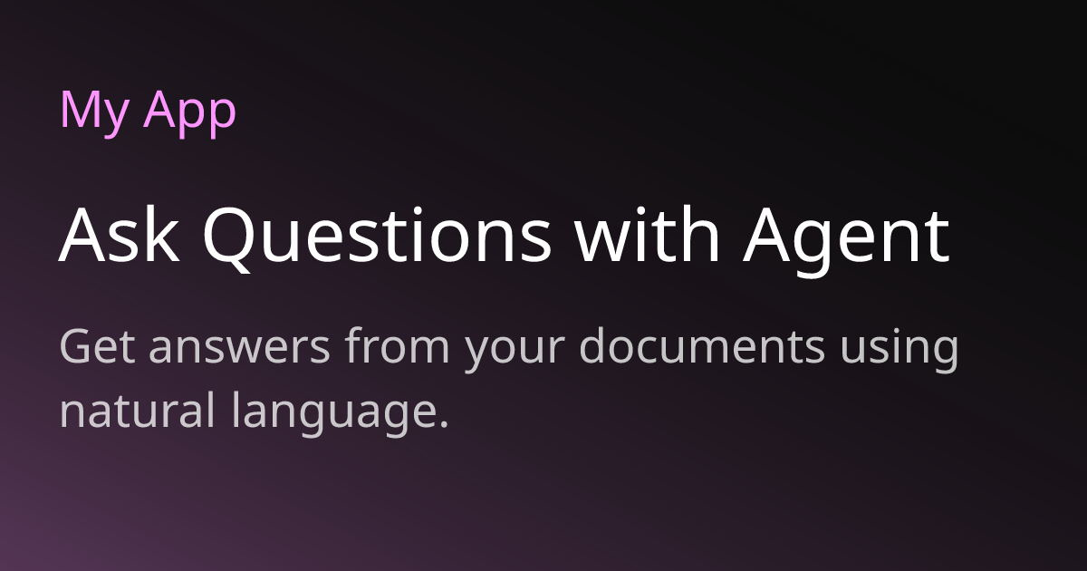 Ask Questions with Agent | Moongraph Docs